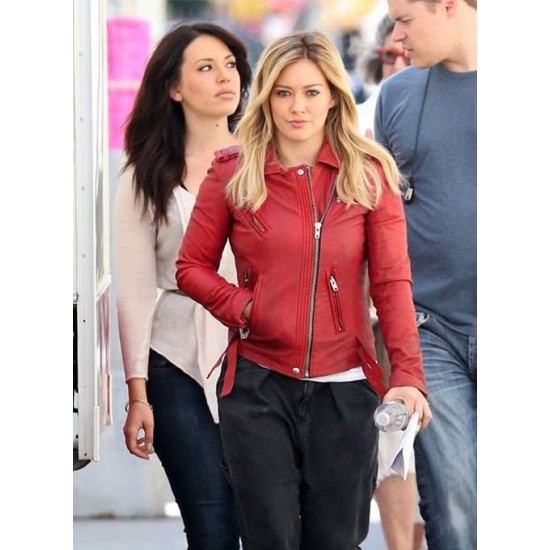 HILARY DUFF LEATHER JACKET