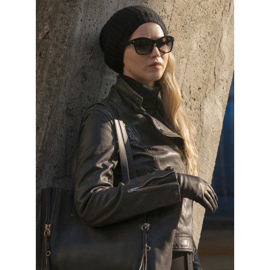 JENNIFER LAWRENCE RED SPARROW LEATHER JACKET