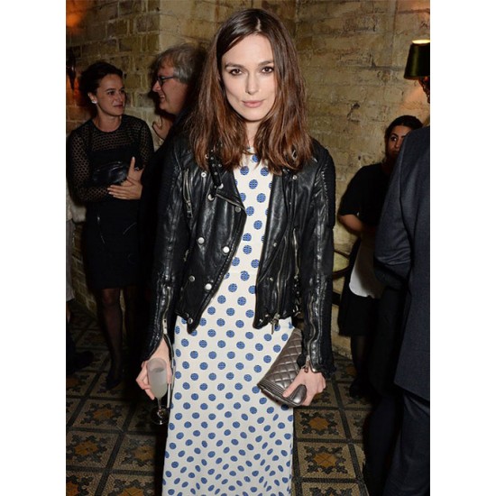 KEIRA KNIGHTLEY LEATHER JACKET