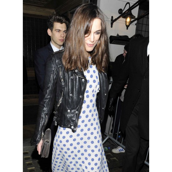 KEIRA KNIGHTLEY LEATHER JACKET