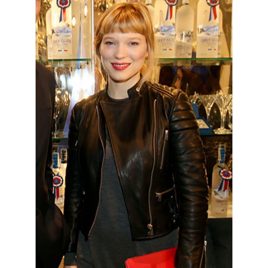 LEA SEYDOUX LEATHER JACKET