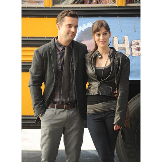 LIZZY CAPLAN NEW GIRL LEATHER JACKET