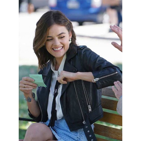 LUCY HALE PRETTY LITTLE LIARS LEATHER JACKET
