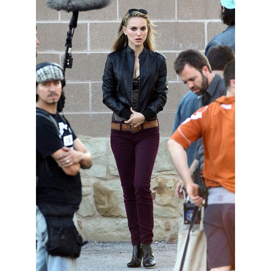 NATALIE PORTMAN LEATHER JACKET