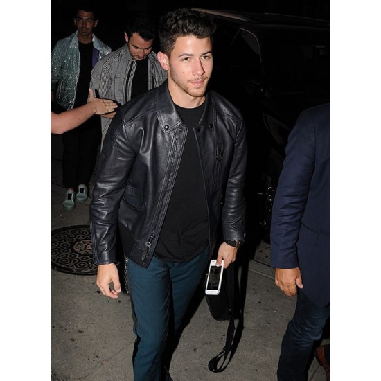 NICK JONAS LEATHER JACKET #1