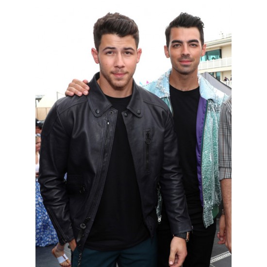 NICK JONAS LEATHER JACKET #1