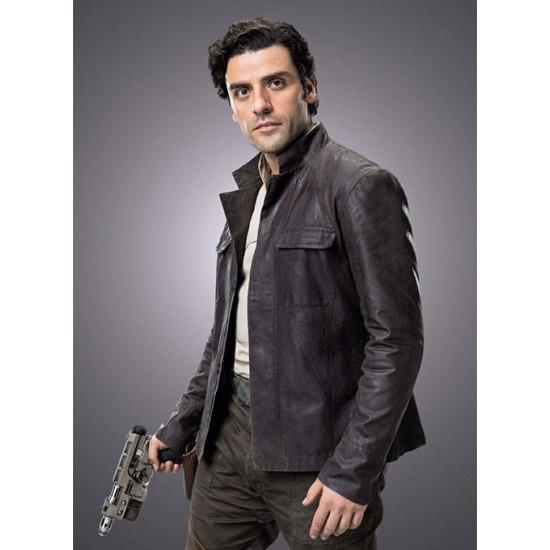 OSCAR ISAAC STAR WARS: THE LAST JEDI LEATHER JACKET
