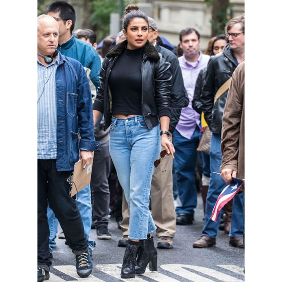 PRIYANKA CHOPRA QUANTICO LEATHER JACKET
