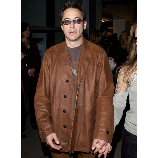 ROBERT DOWNEY JR LEATHER BLAZER #2