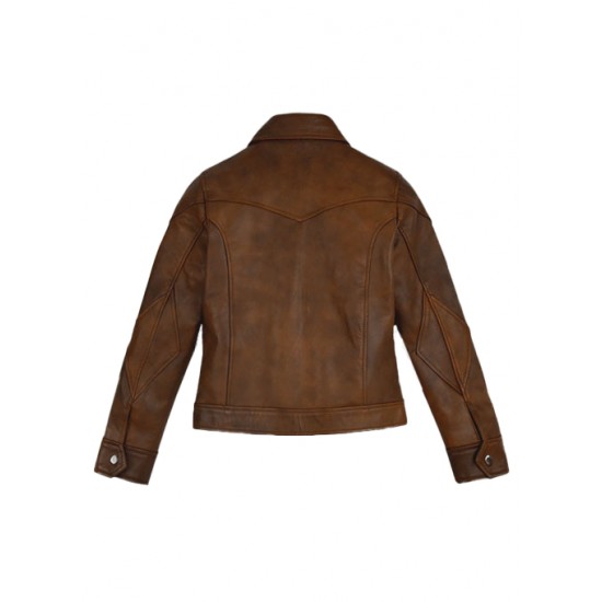 SELENA GOMEZ COACH SS18 LEATHER JACKET