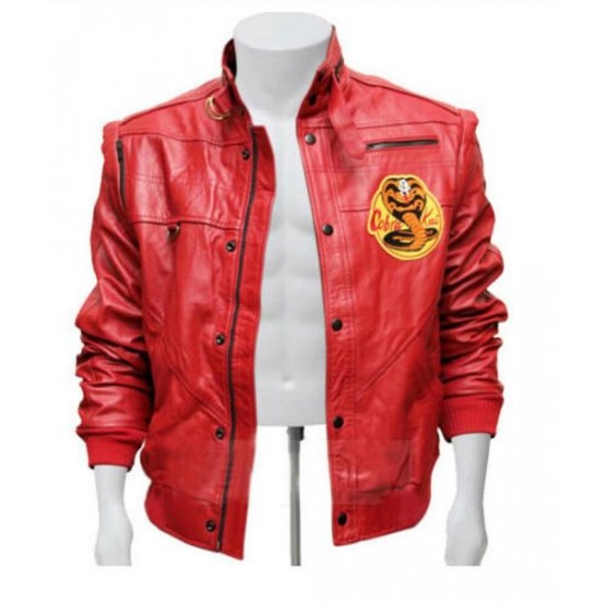 Cobra Kai Jacket | Johnny Lawrence red Leather Jacket