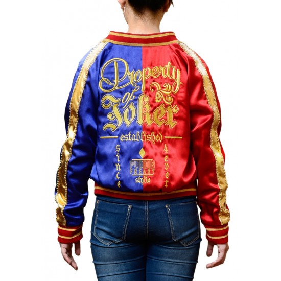 Harley Quinn | Embroidered Birds Of Prey Varsity Jacket
