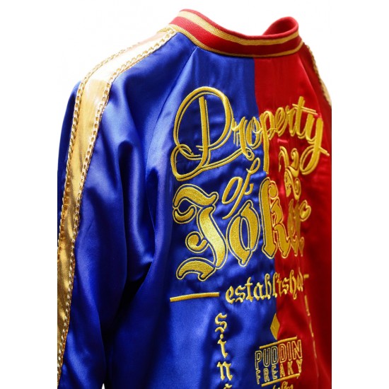 Harley Quinn | Embroidered Birds Of Prey Varsity Jacket