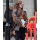 Jamie Bell Rocketman Distressed Brown Leather Jacket