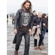 Jason Momoa Distressed Black Jacket