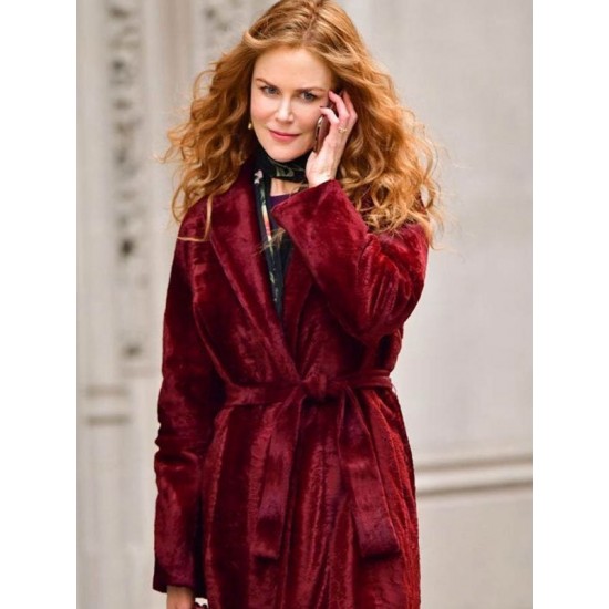 Nicole Kidman The Undoing Grace Fraser Maroon Velvet Coat