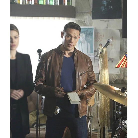 Lucifer Dan Espinoza Cafe Racer Leather Jacket