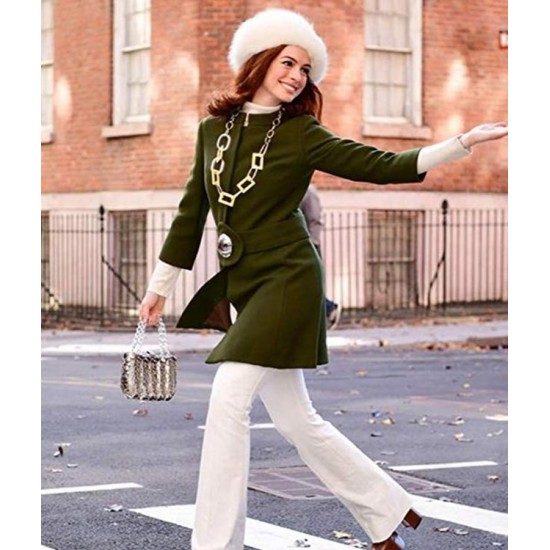 Lexi Modern Love Green Wool Coat