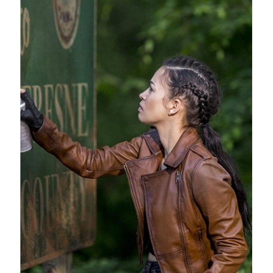 The Walking Dead S09 Rosita Espinosa Leather Jacket
