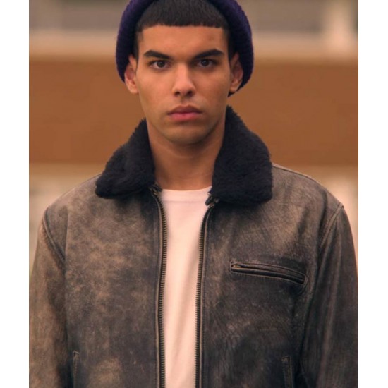 Sex Education S02 Sami Outalbali Leather Jacket