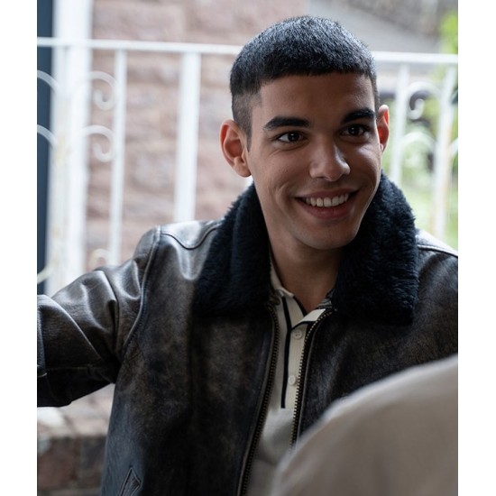 Sex Education S02 Sami Outalbali Leather Jacket