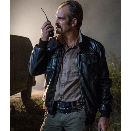 The Walking Dead Simon Real Leather Jacket The Walking Dead Simon Real Leather Jacket