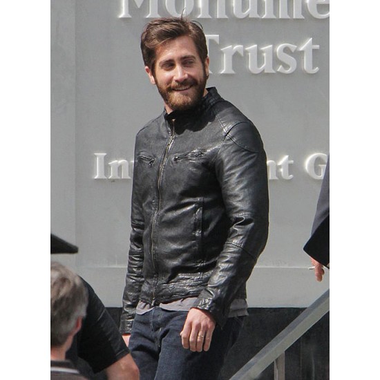 JAKE GYLLENHAAL ENEMY LEATHER JACKET