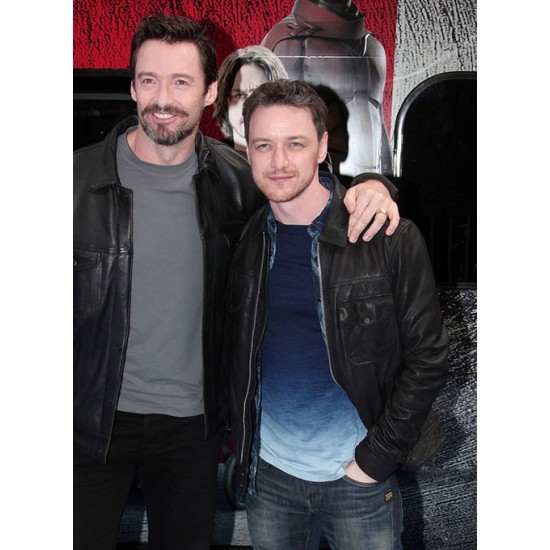 JAMES MCAVOY BLACK LEATHER JACKET