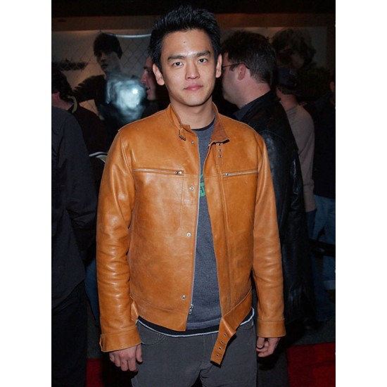 JOHN CHO BROWN LEATHER JACKET
