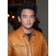 JOHN CHO BROWN LEATHER JACKET