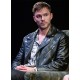 NICHOLAS HOULT BLACK LEATHER JACKET