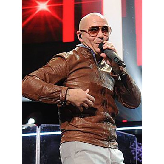 PITBULL BROWN LEATHER JACKET