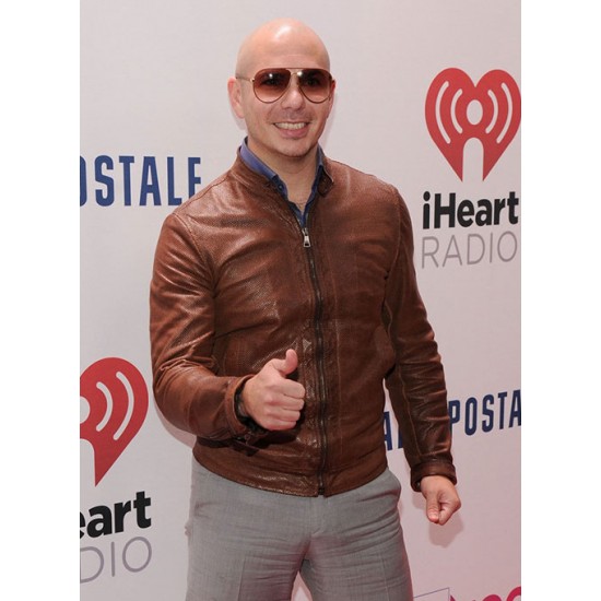 PITBULL BROWN LEATHER JACKET