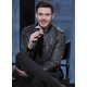 RICHARD MADDEN BLACK LEATHER JACKET