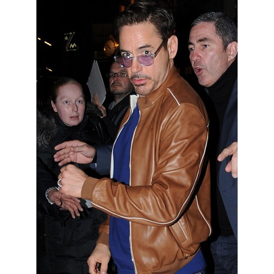 ROBERT DOWNEY JR. LEATHER JACKET