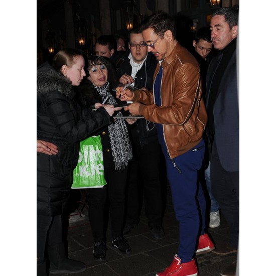 ROBERT DOWNEY JR. LEATHER JACKET
