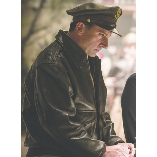 STEVE CARELL WELCOME TO MARWEN BOMBER LEATHER JACKET