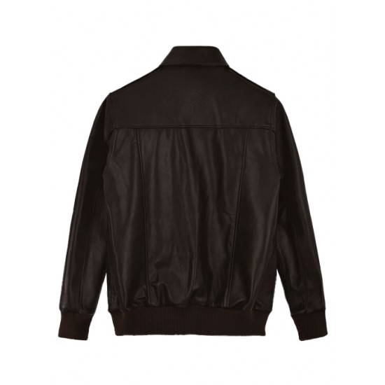 STEVE CARELL WELCOME TO MARWEN BOMBER LEATHER JACKET