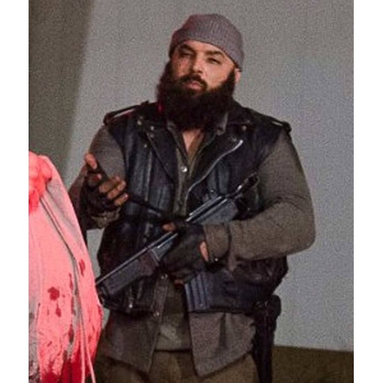 The Walking Dead Savior Guard Carlos Aviles Leather Vest