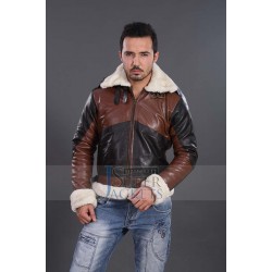 B3 Bomber Men's Dark Brown Real Leather Jacket