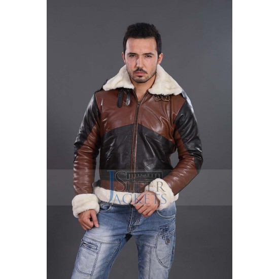 B3 Bomber Men's Dark Brown Real Leather Jacket B3 Bomber Men's Dark Brown Real Leather Jacket