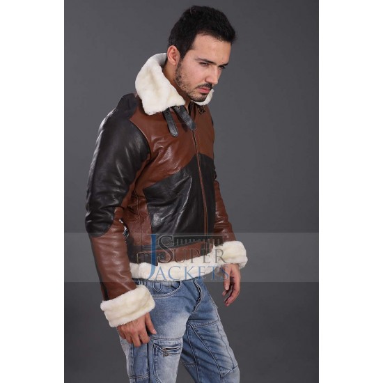 B3 Bomber Men's Dark Brown Real Leather Jacket B3 Bomber Men's Dark Brown Real Leather Jacket