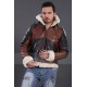 B3 Bomber Men's Dark Brown Real Leather Jacket B3 Bomber Men's Dark Brown Real Leather Jacket