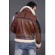 B3 Bomber Men's Dark Brown Real Leather Jacket B3 Bomber Men's Dark Brown Real Leather Jacket