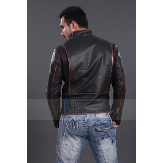 TRON Legacy Sam Flynn (Garrett Hedlund) Leather Moto Jacket