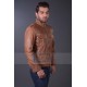 Tan Bomber Classic Rider Jacket