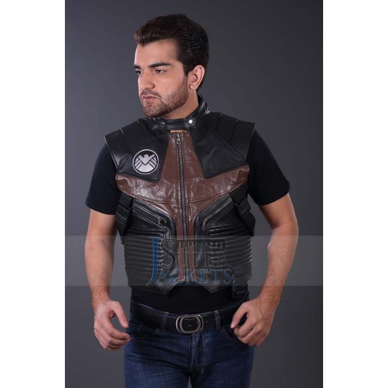 The Avengers Hawkeye Leather Vest