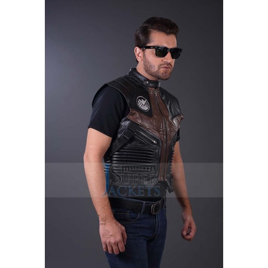 The Avengers Hawkeye Leather Vest