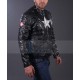 Captain America Black Leather Jacket