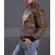 Casablanca Distressed Brown Stylish Jacket